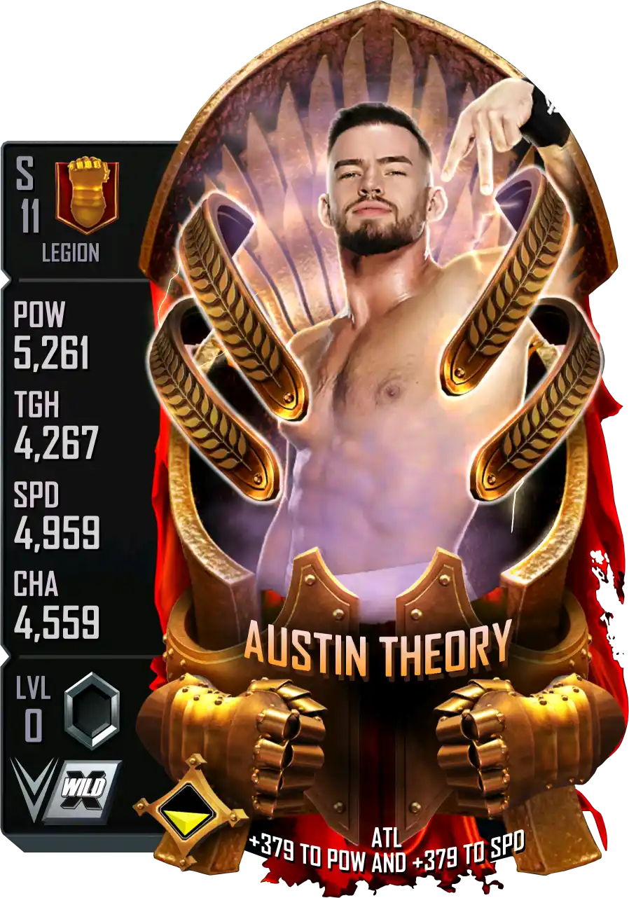 Legion, Austin Theory, Standard Card from WWE Supercard