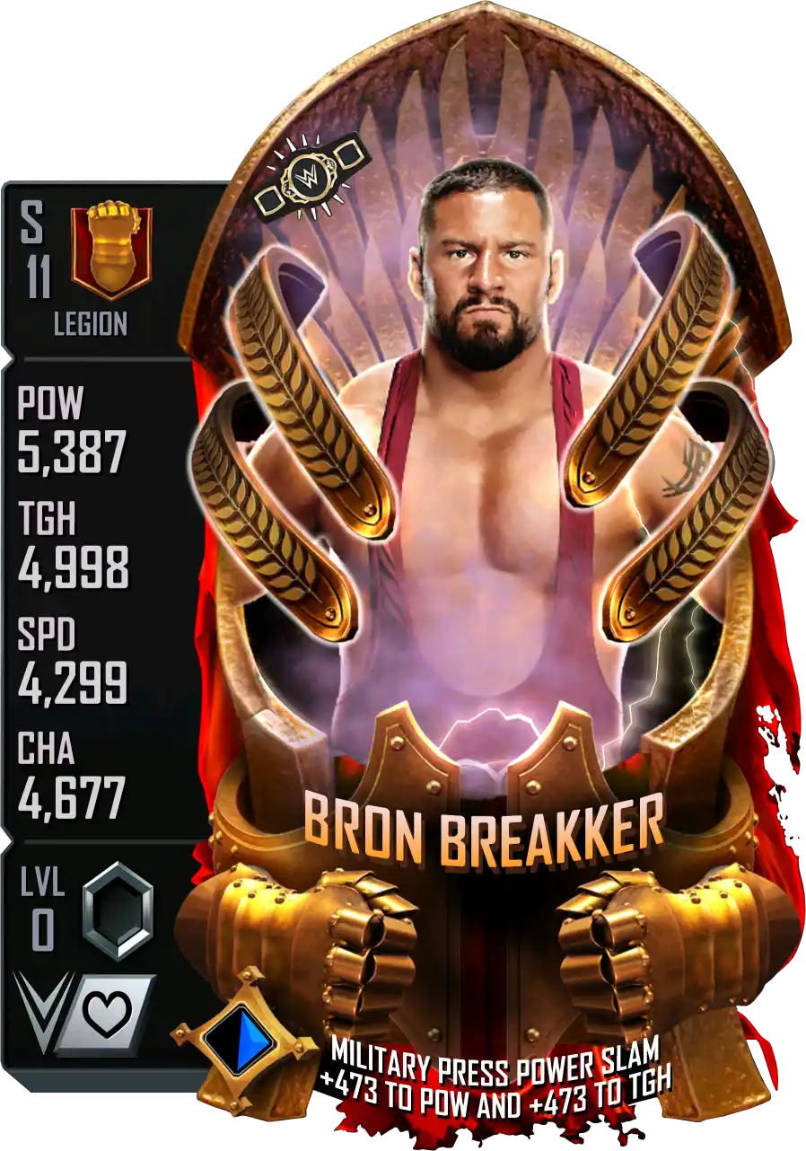 Legion, Bron Breakker, Standard Card from WWE Supercard