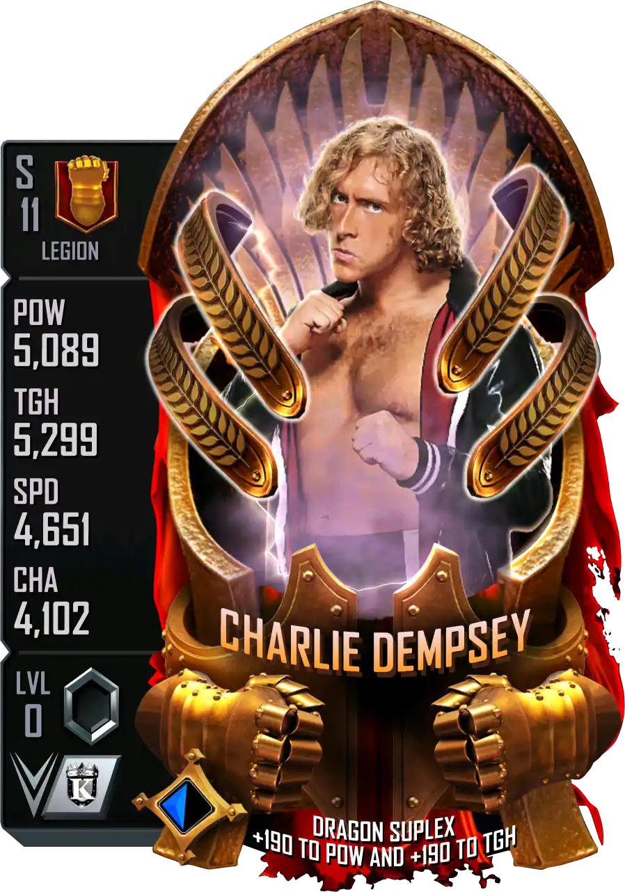 Legion, Charlie Dempsey, Standard Card from WWE Supercard