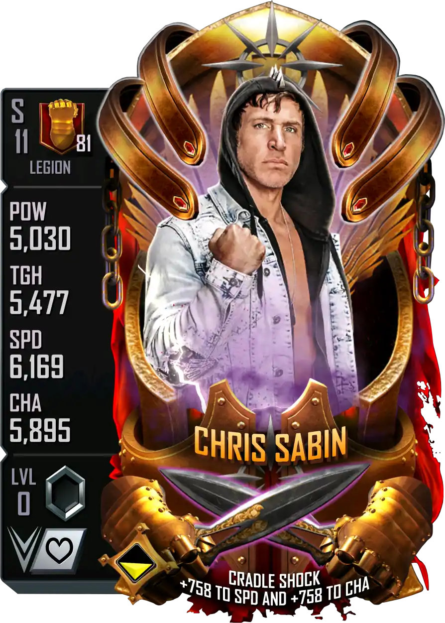 Legion, Chris Sabin, Fusion Card from WWE Supercard