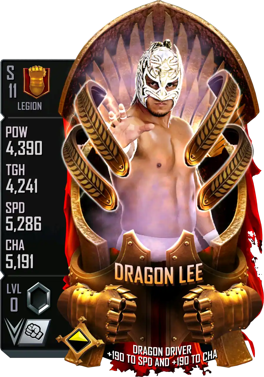 Legion, Dragon Lee, Standard Card from WWE Supercard