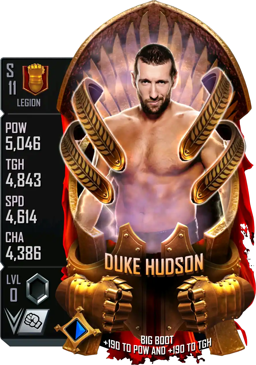 Legion, Duke Hudson, Standard Card from WWE Supercard