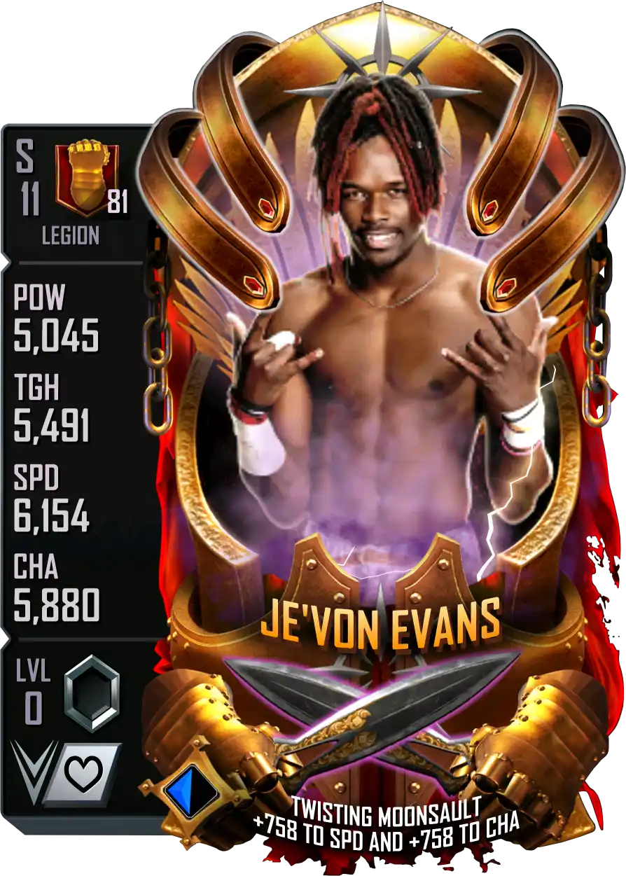 Legion, Jevon Evans, Fusion Card from WWE Supercard