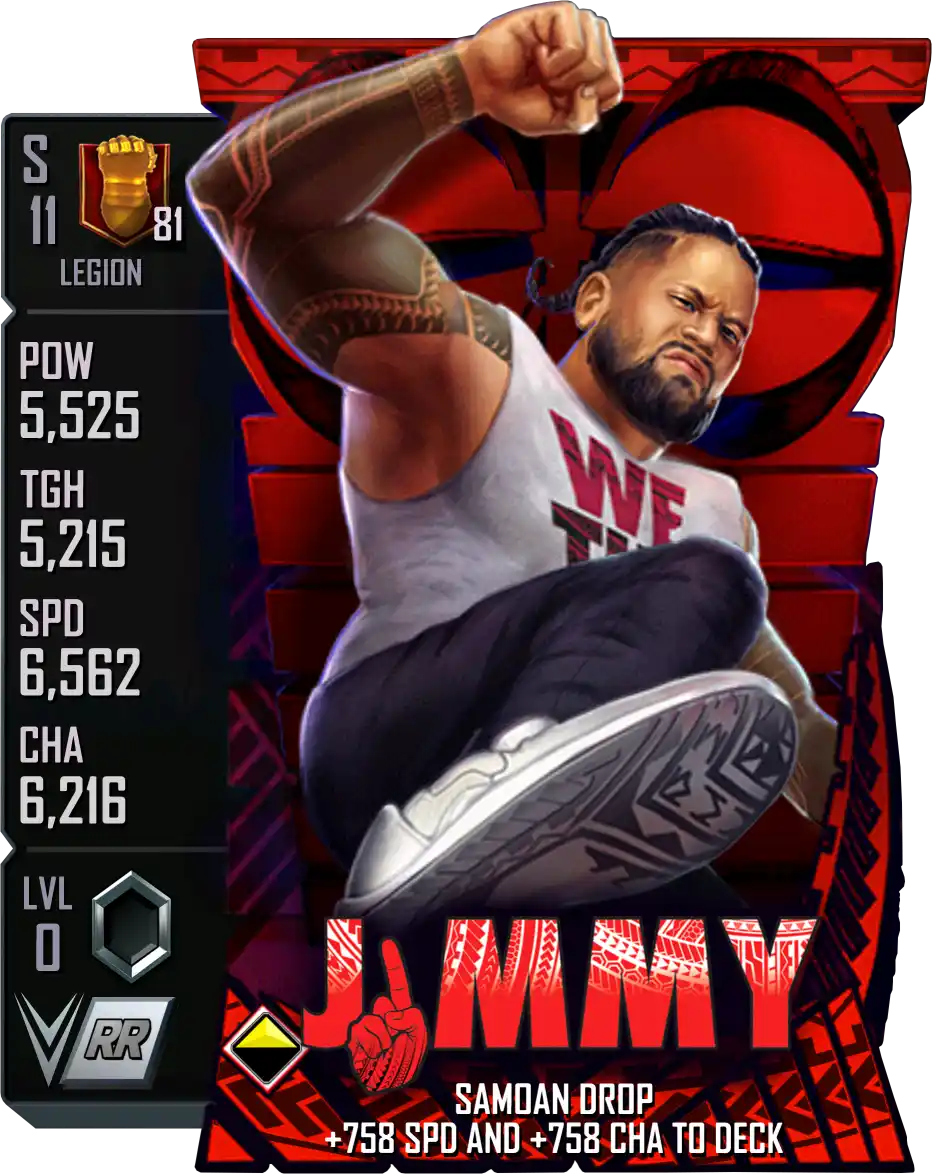 Legion, Jimmy Uso, SE (Special Edition) Battle Pass card from WWE Supercard
