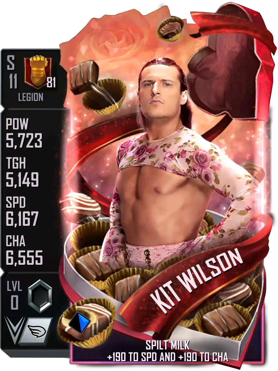 Legion, Kit Wilson, Valentine's Day SE (Special Edition) card from WWE Supercard