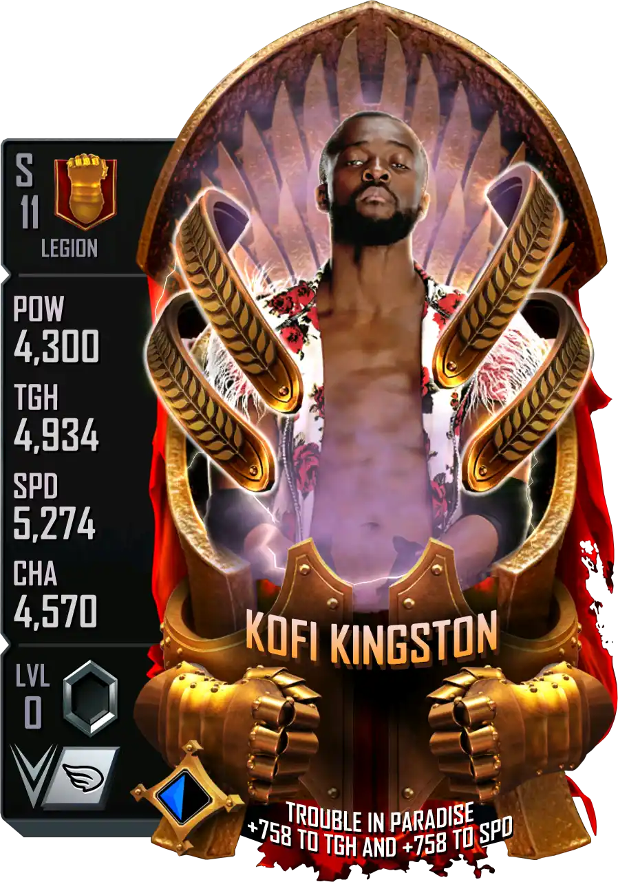 Legion, Kofi Kingston, Standard Card from WWE Supercard