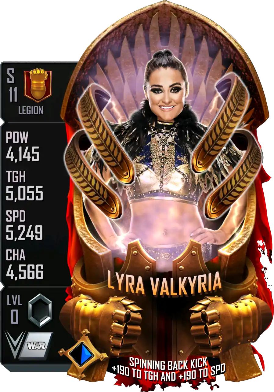 Legion, Lyra Valkyria, Standard Card from WWE Supercard