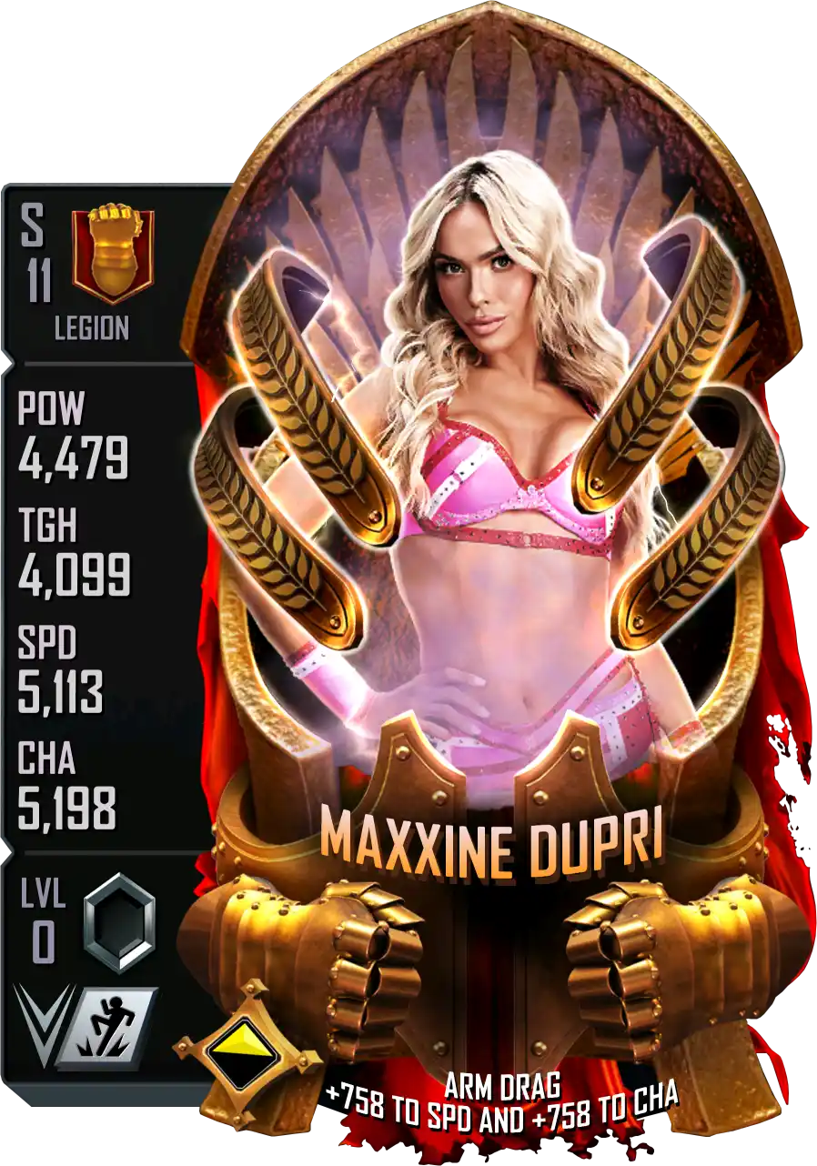 Legion, Maxxine Dupri, Standard Card from WWE Supercard