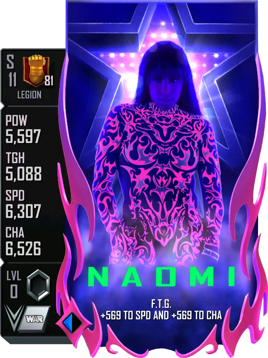 Legion, Naomi, SE (Special Edition) card from WWE Supercard