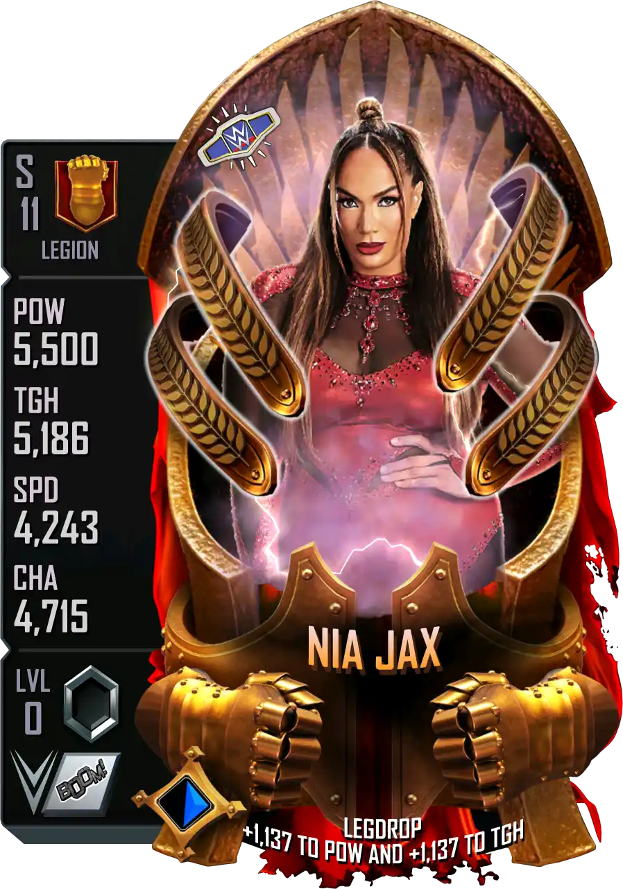 Legion, Nia Jax, Standard Card from WWE Supercard