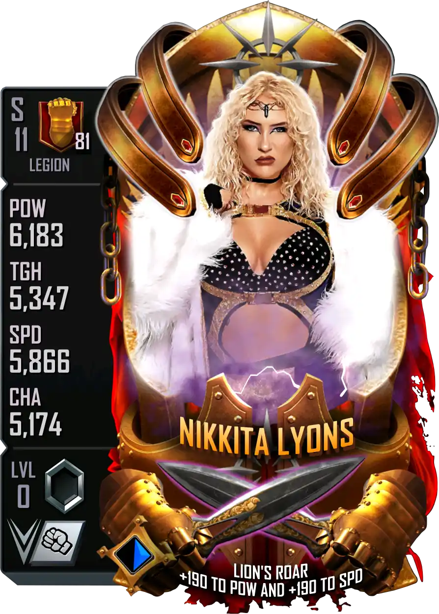 Legion, Nikkita Lyons, Fusion Card from WWE Supercard