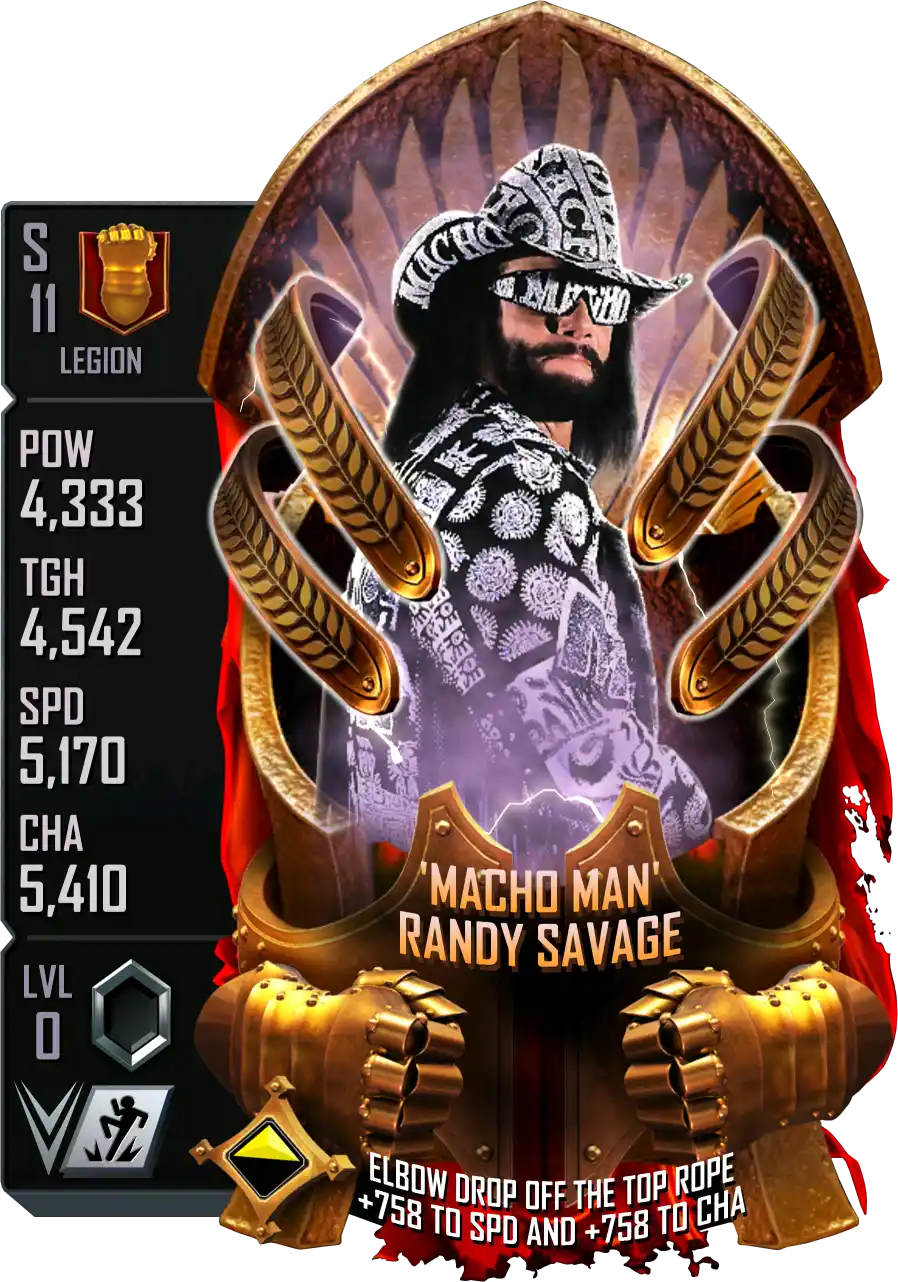 Legion, Randy Savage, Standard Card from WWE Supercard