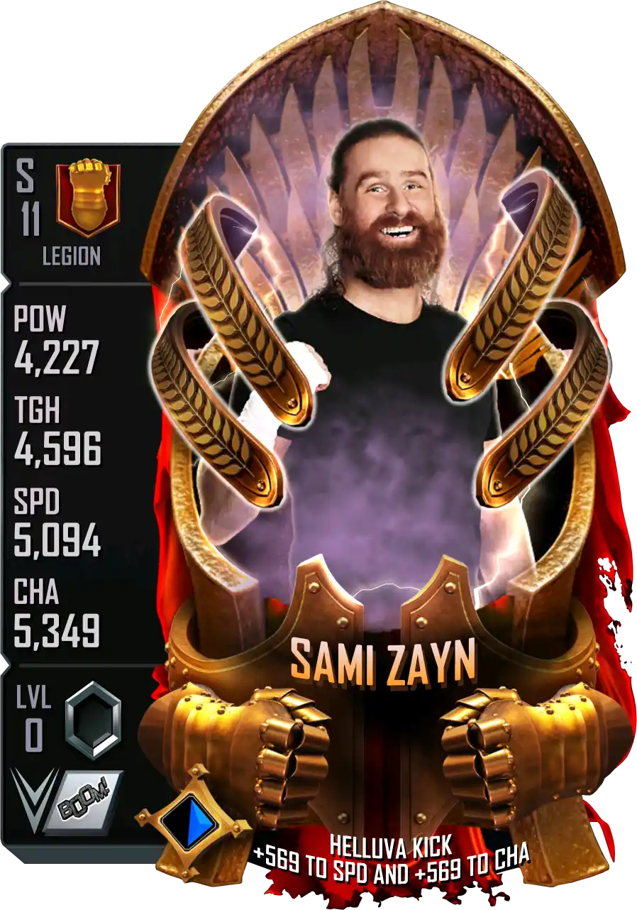 Legion, Sami Zayn, Standard Card from WWE Supercard