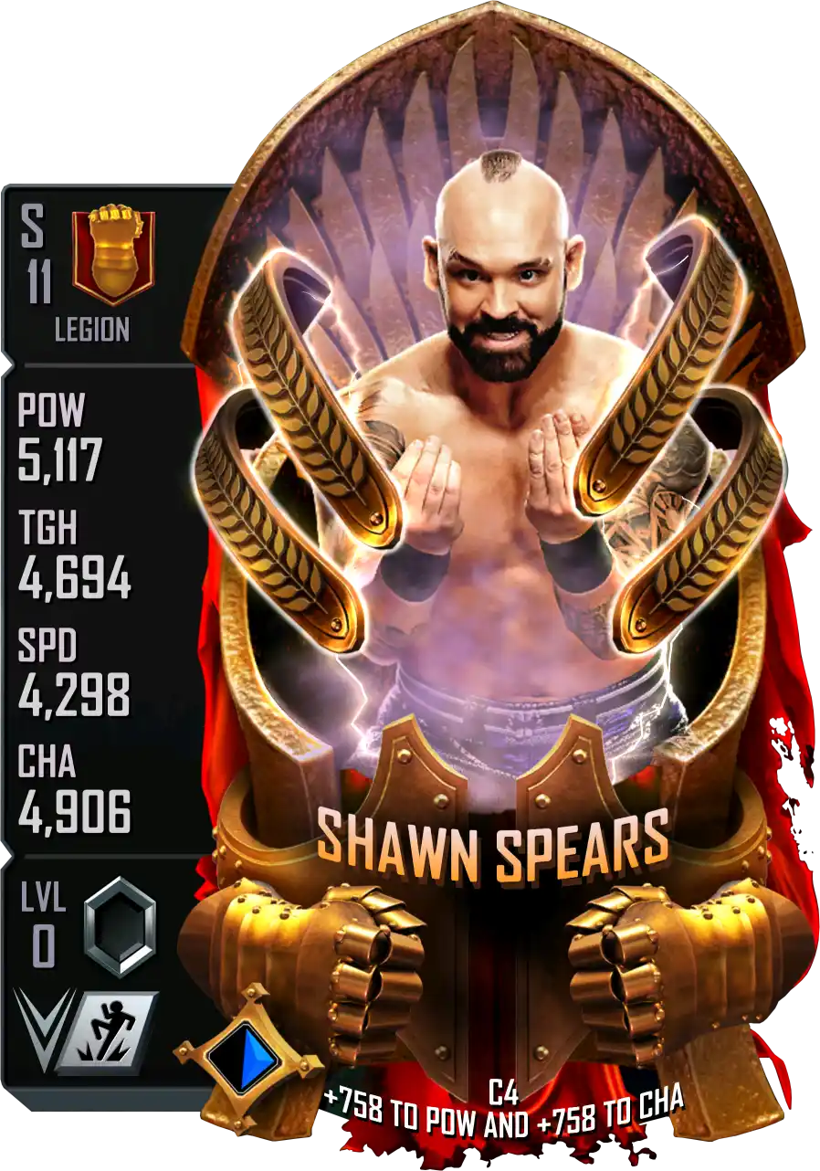 Legion, Shawn Spears, Standard Card from WWE Supercard