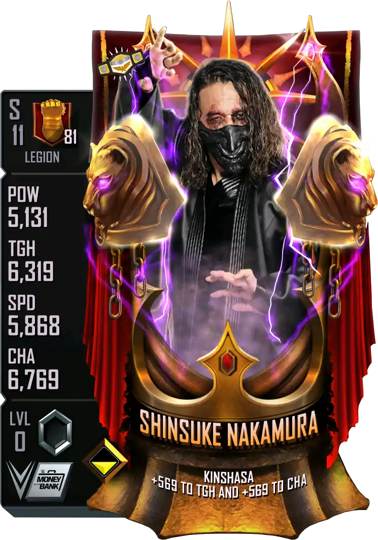 Legion, Shinsuke Nakamura, Heroic Event card from WWE Supercard