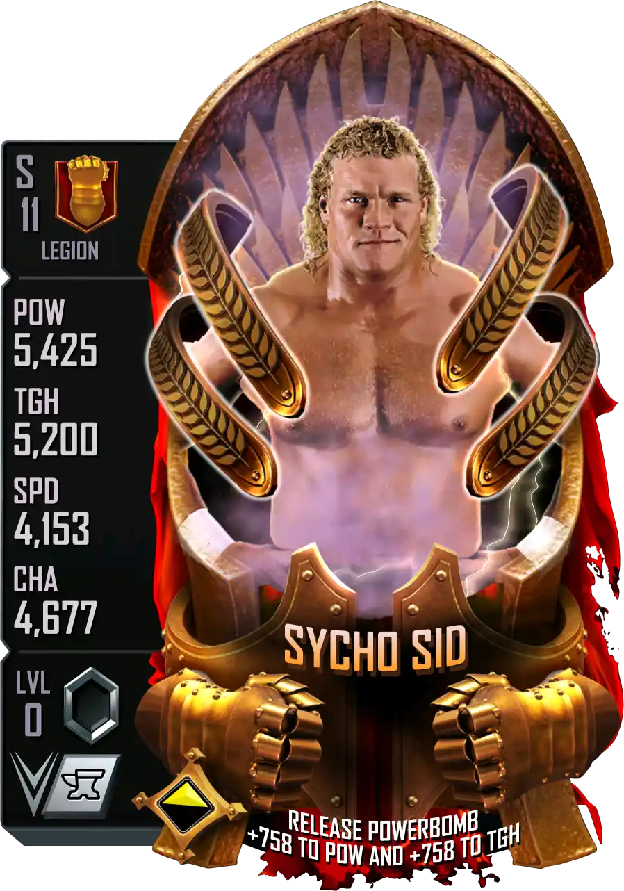 Legion, Sycho Sid, Standard Card from WWE Supercard