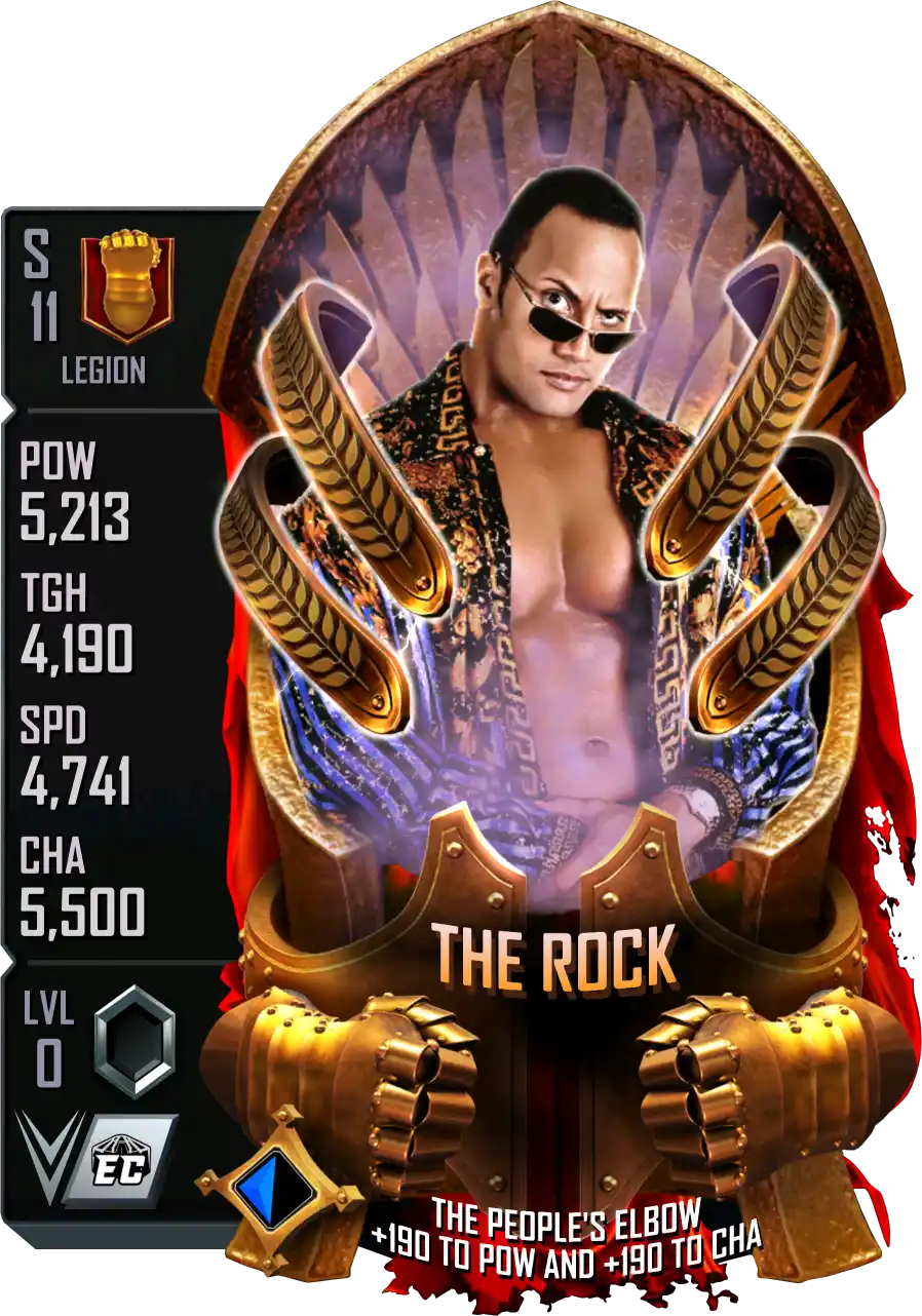 Legion, The Rock, Standard Card from WWE Supercard