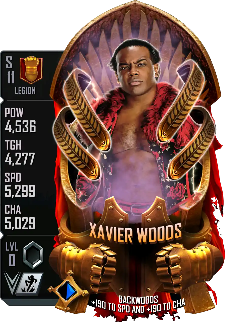 Legion, Xavier Woods, Standard Card from WWE Supercard