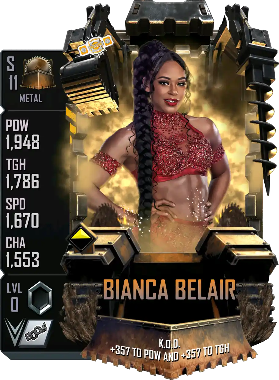 Metal, Bianca Belair, Standard Card from WWE Supercard