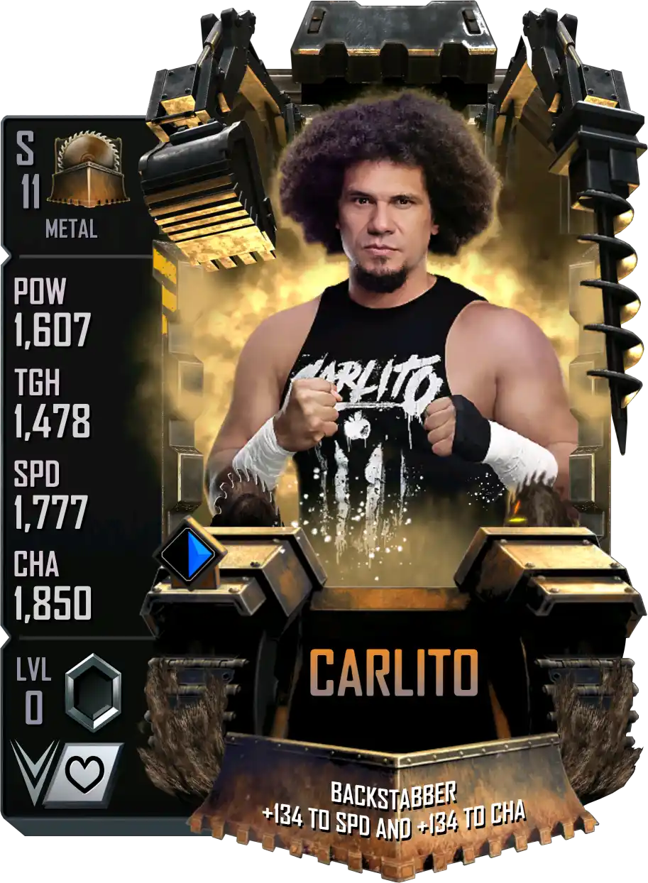 Metal, Carlito, Standard Card from WWE Supercard