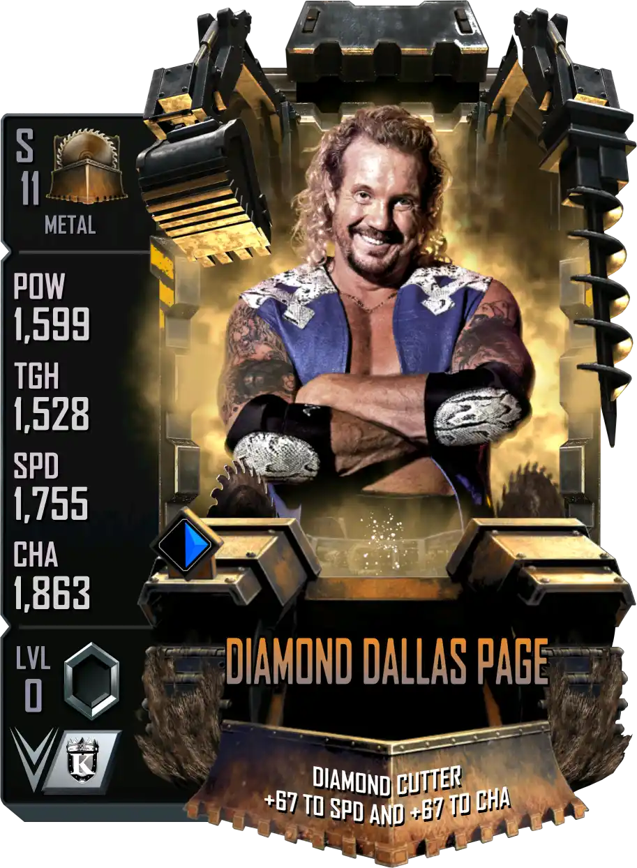 Metal, Diamond Dallas Page, Standard Card from WWE Supercard
