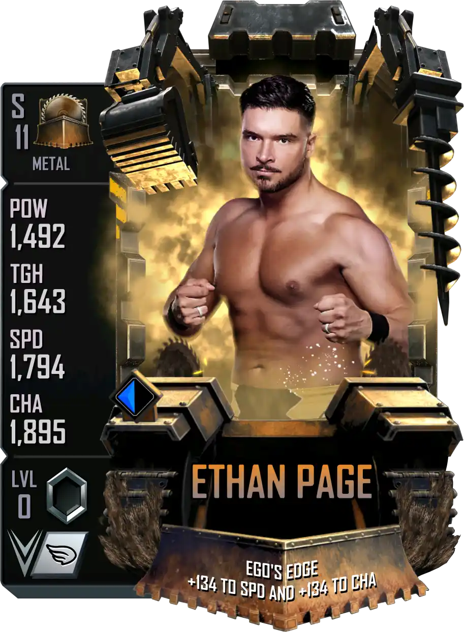 Metal, Ethan Page, Standard Card from WWE Supercard