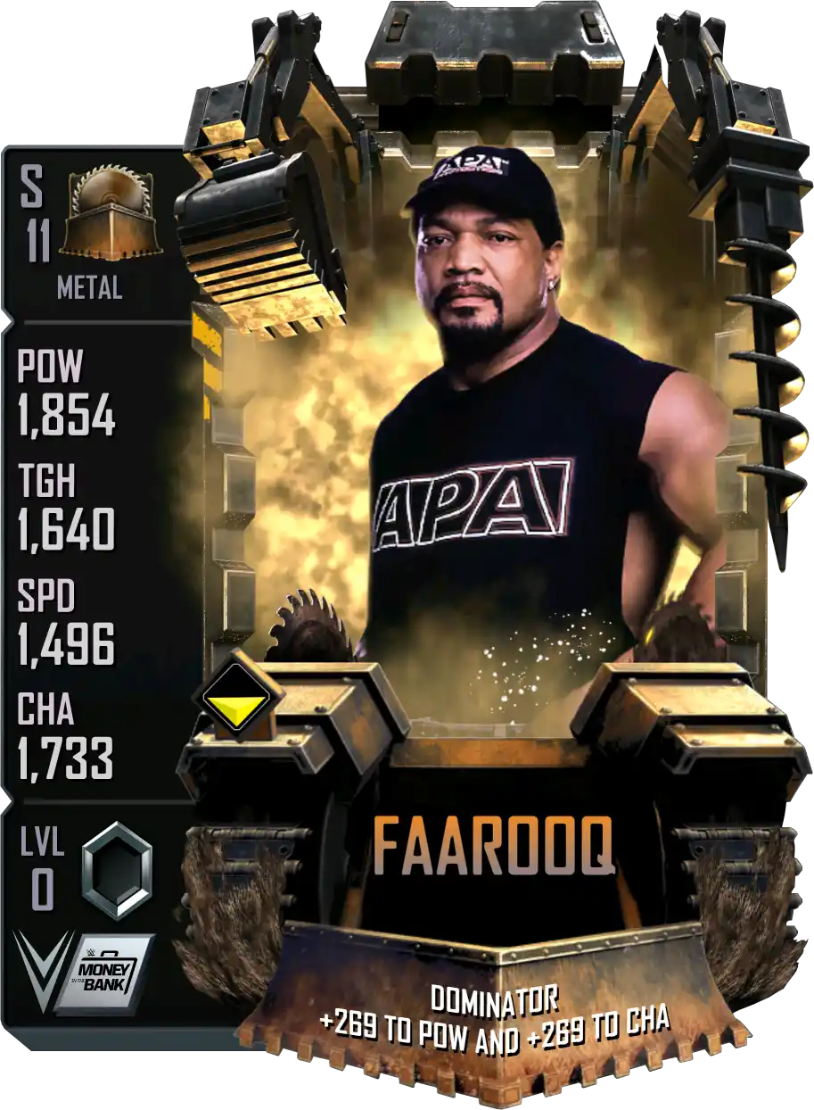 Metal, Faarooq, Standard Card from WWE Supercard