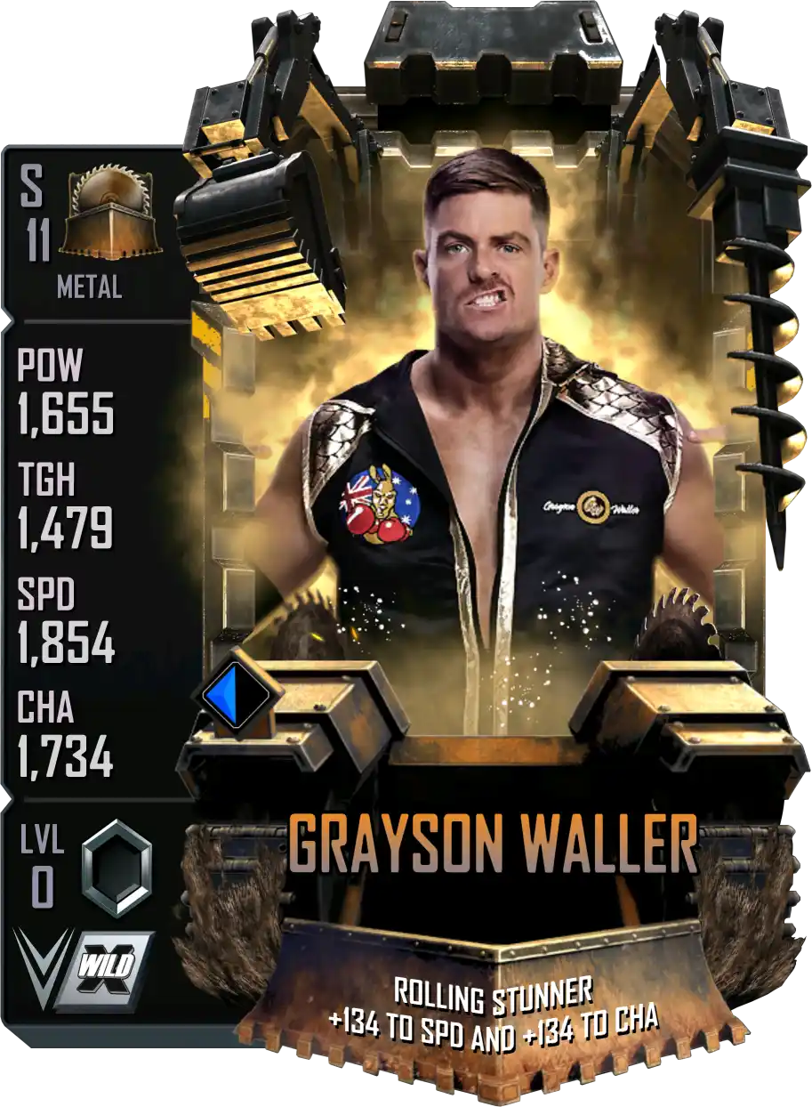 Metal, Grayson Waller, Standard Card from WWE Supercard