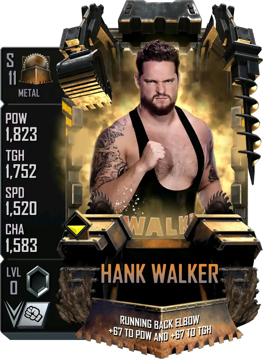Metal, Hank Walker, Standard Card from WWE Supercard
