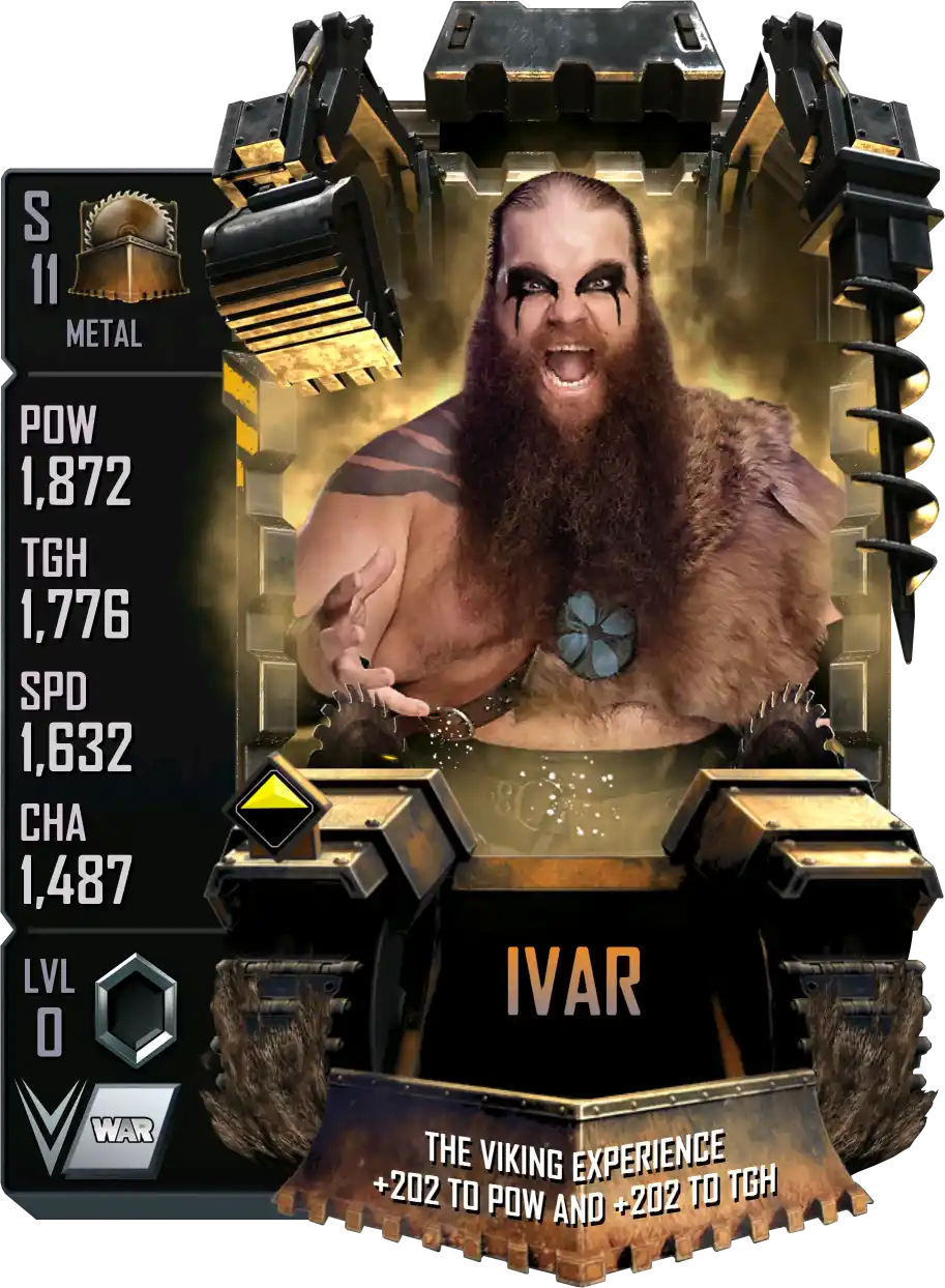 Metal, Ivar, Standard Card from WWE Supercard
