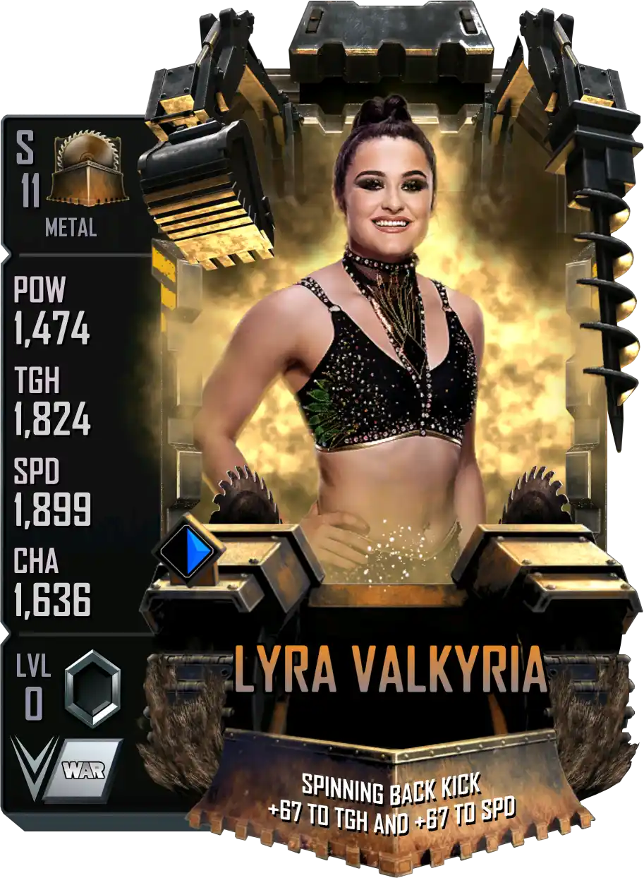 Metal, Lyra Valkyria, Standard Card from WWE Supercard