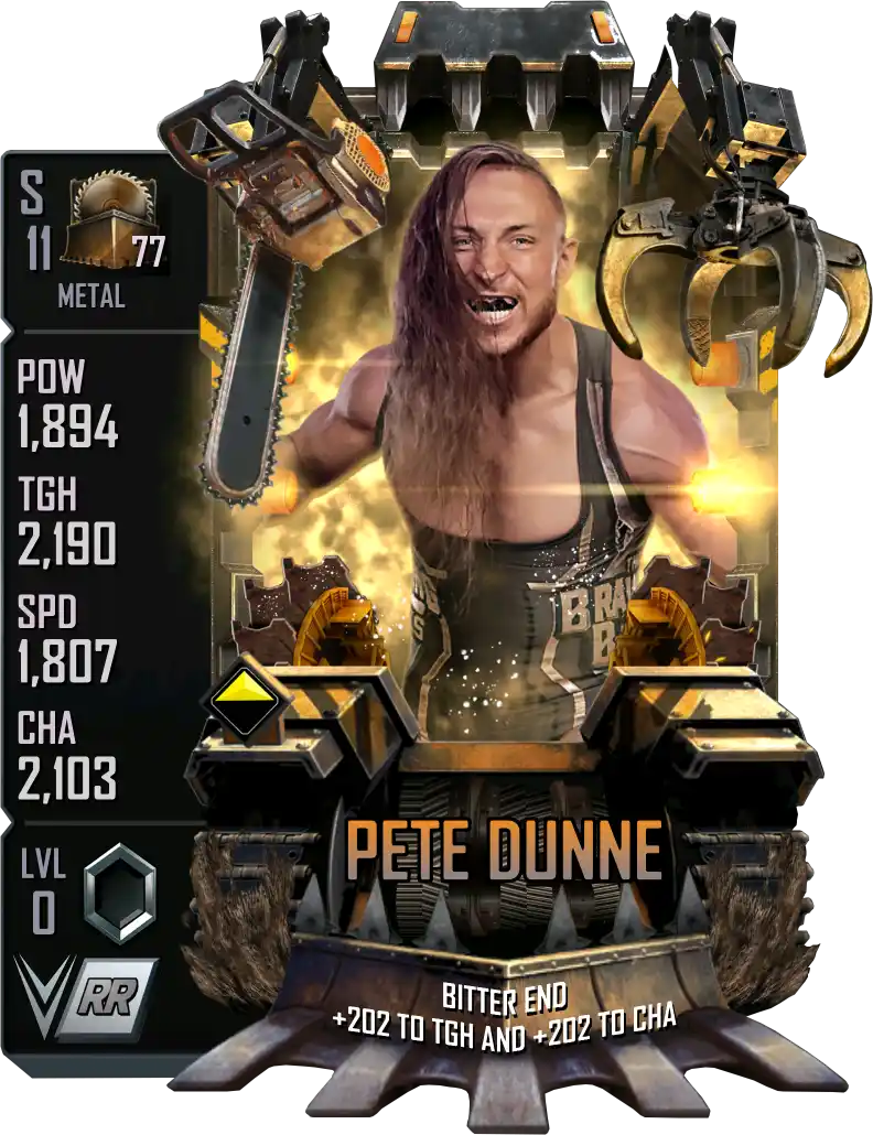 Metal, Pete Dunne, Fusion Card from WWE Supercard