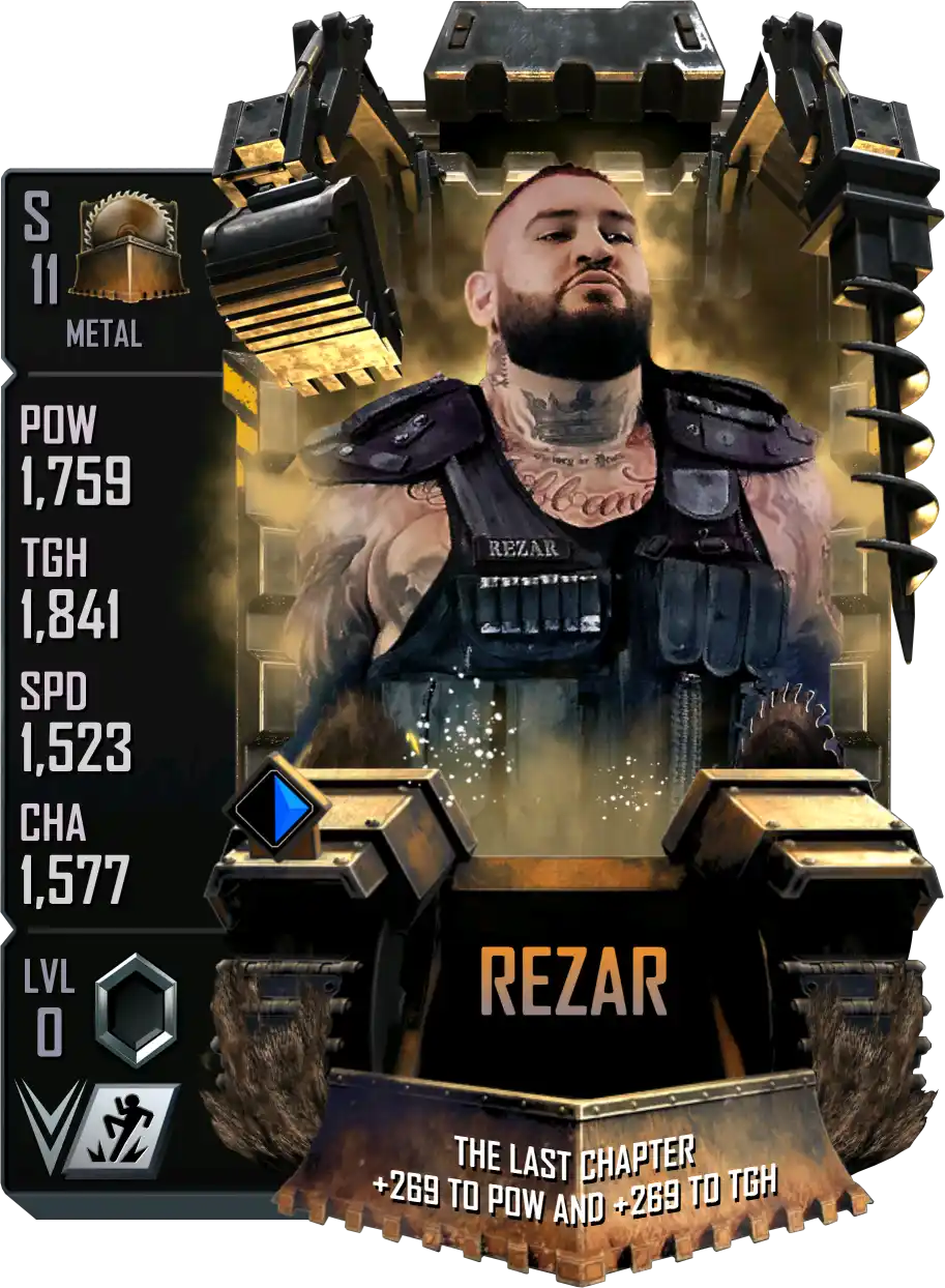 Metal, Rezar, Standard Card from WWE Supercard