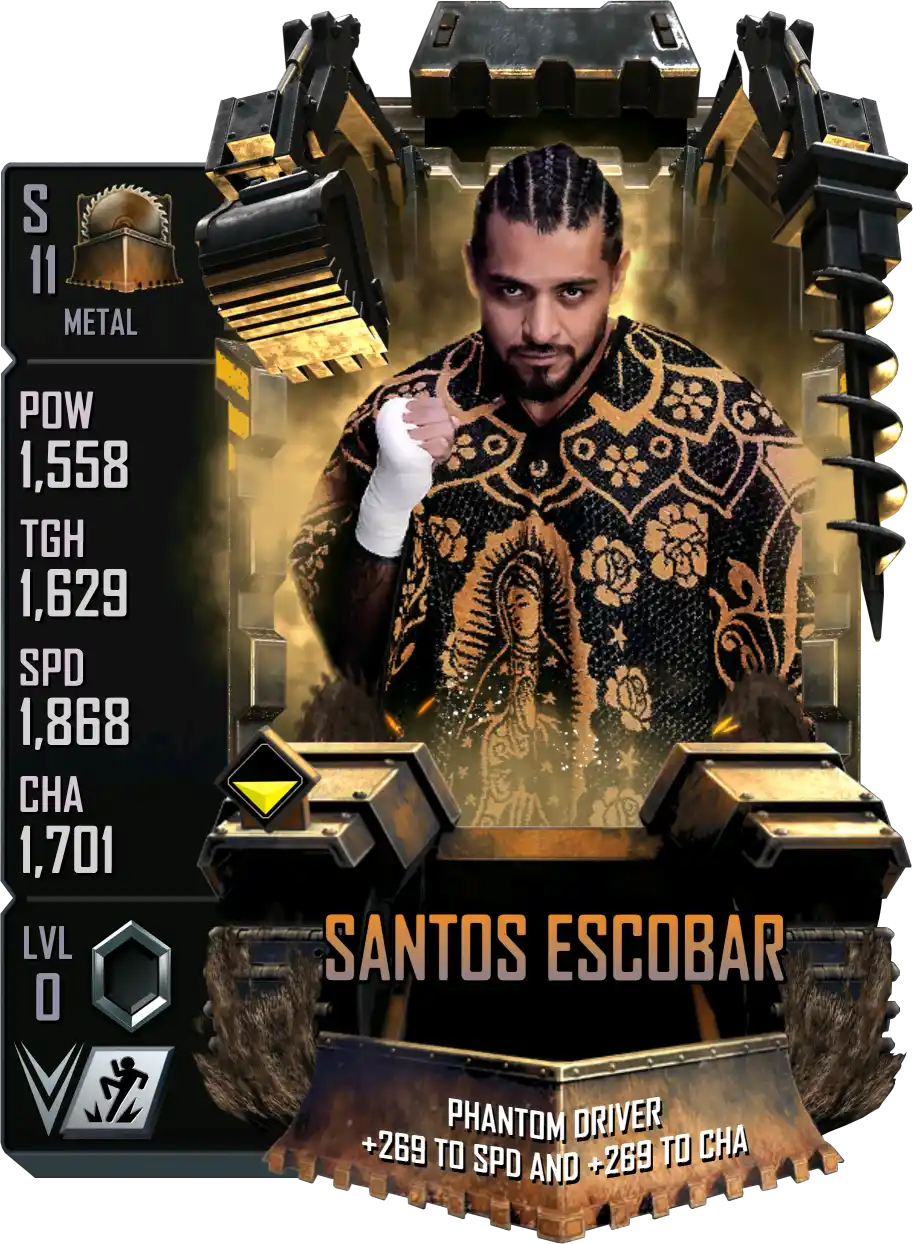 Metal, Santos Escobar, Standard Card from WWE Supercard