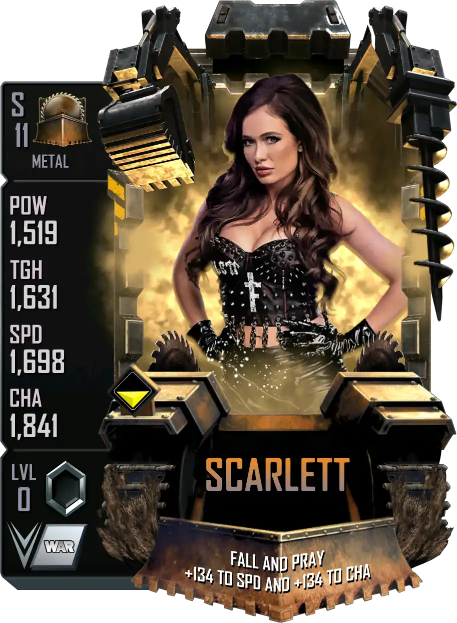 Metal, Scarlett, Standard Card from WWE Supercard