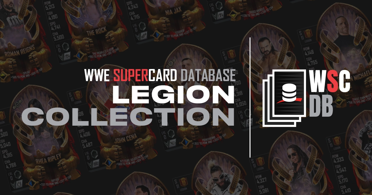 WSCDB Legion Tier Catalog
