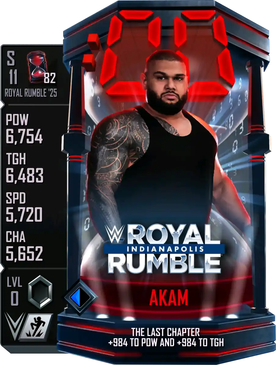 Royal Rumble '25, Akam, Standard Card from WWE Supercard