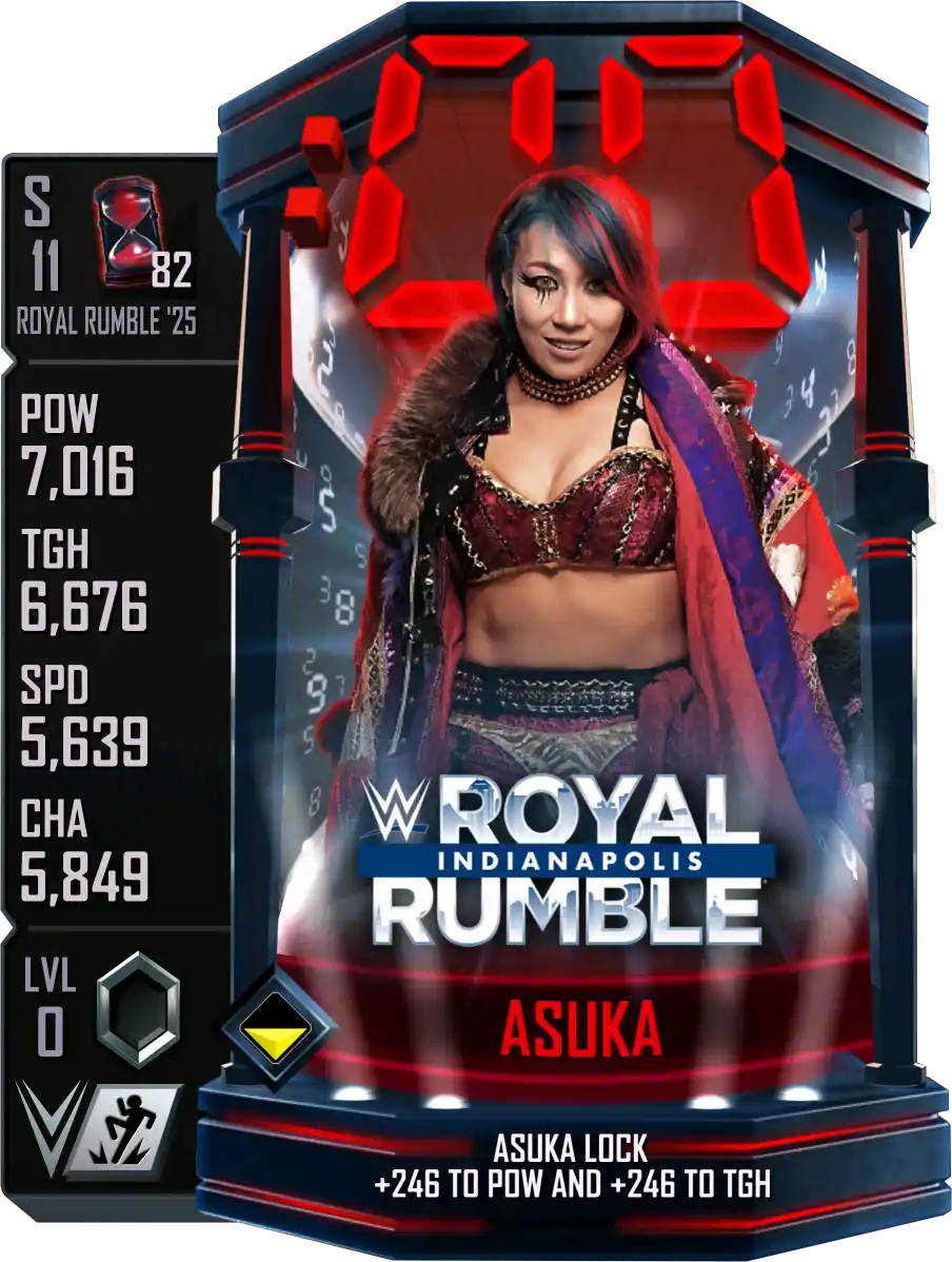 Royal Rumble '25, Asuka, Standard Card from WWE Supercard
