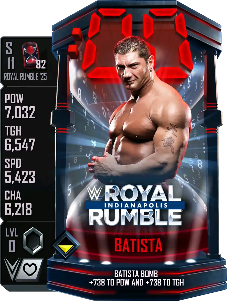 Royal Rumble '25, Batista, Standard Card from WWE Supercard