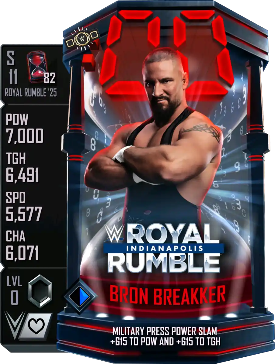 Royal Rumble '25, Bron Breakker, Standard Card from WWE Supercard