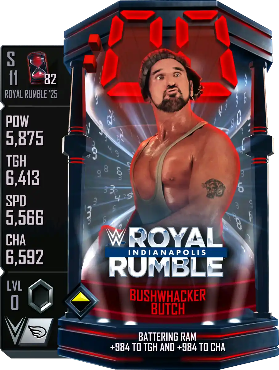 Royal Rumble '25, Bushwhacker Butch, Standard Card from WWE Supercard