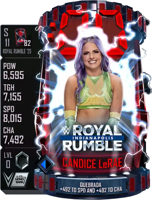 Royal Rumble '25, Candice LeRae, Fusion card from WWE Supercard