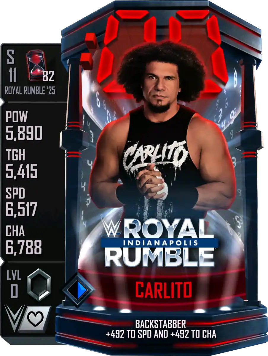 Royal Rumble '25, Carlito, Standard Card from WWE Supercard