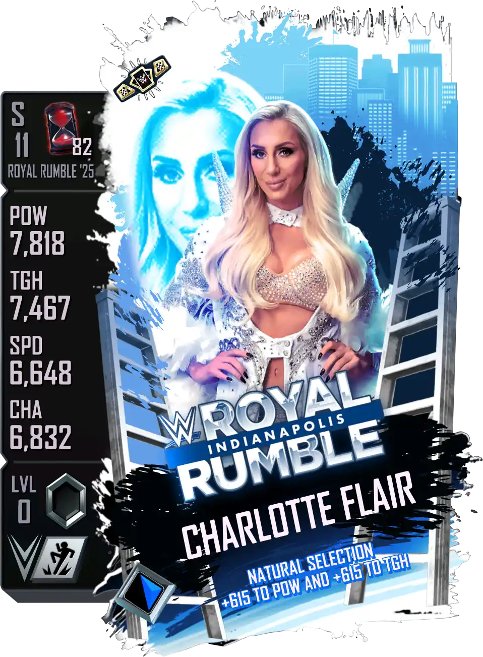 Royal Rumble '25, Charlotte Flair, Royal Rumble '25 PLE (Premium Live Event) card from WWE Supercard
