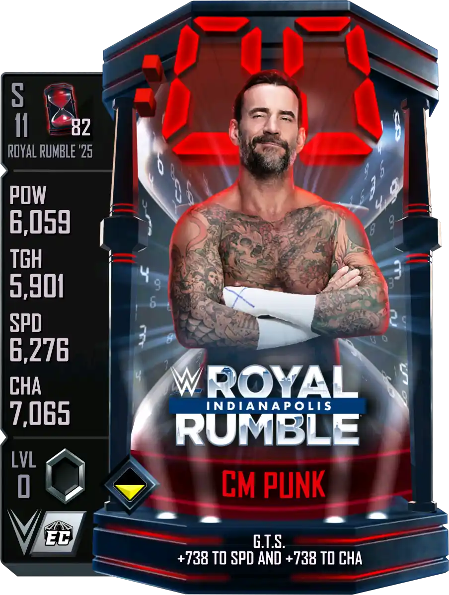 Royal Rumble '25, CM Punk, Standard Card from WWE Supercard
