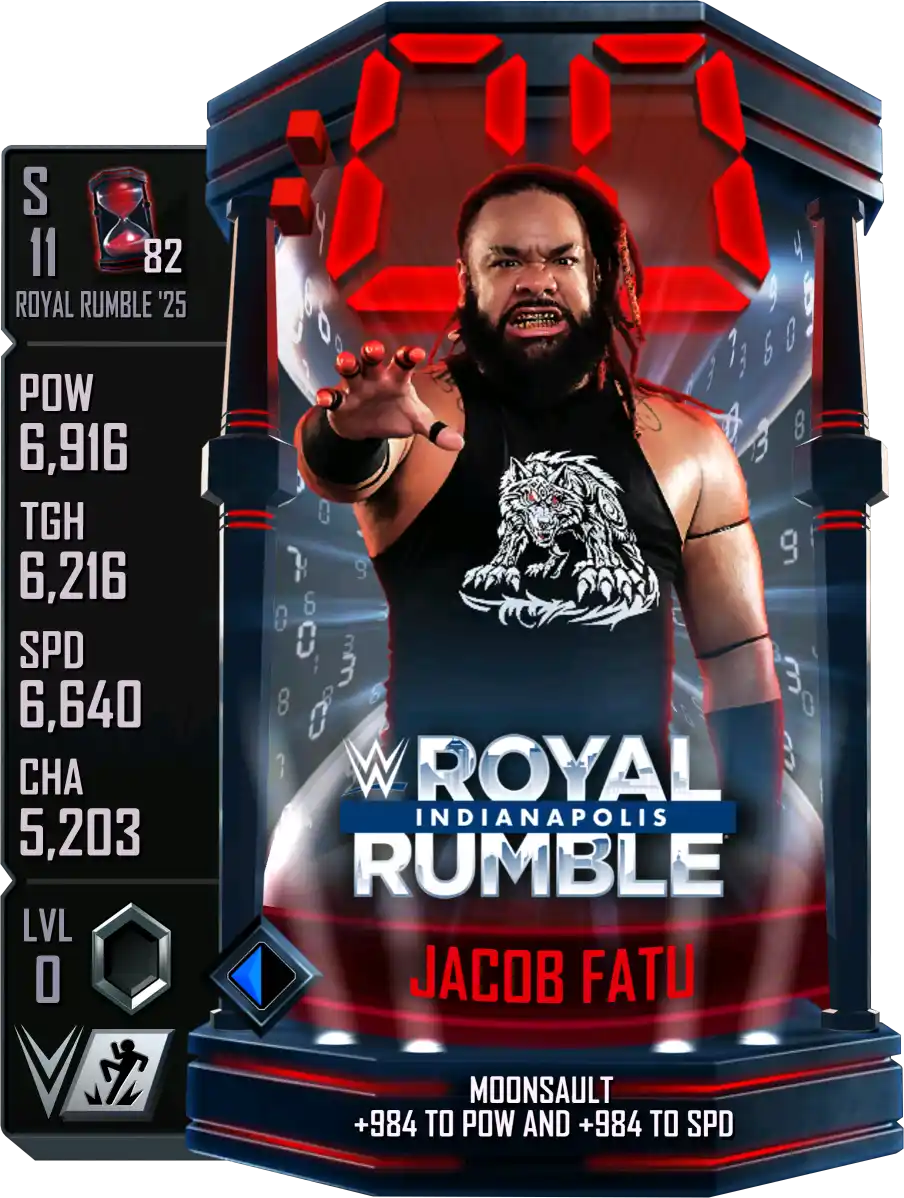 Royal Rumble '25, Jacob Fatu, Standard Card from WWE Supercard