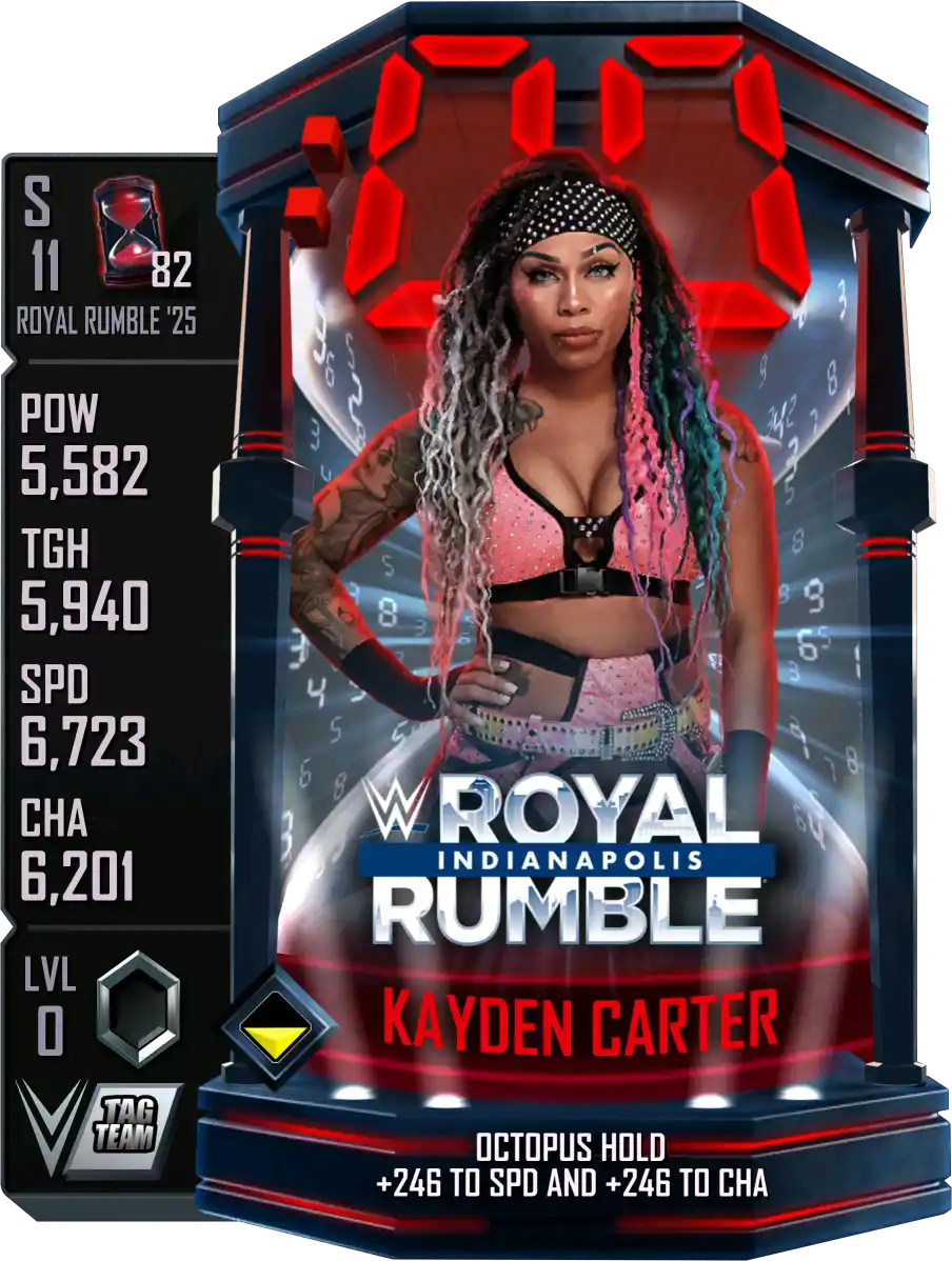 Royal Rumble '25, Kayden Carter, Standard Card from WWE Supercard