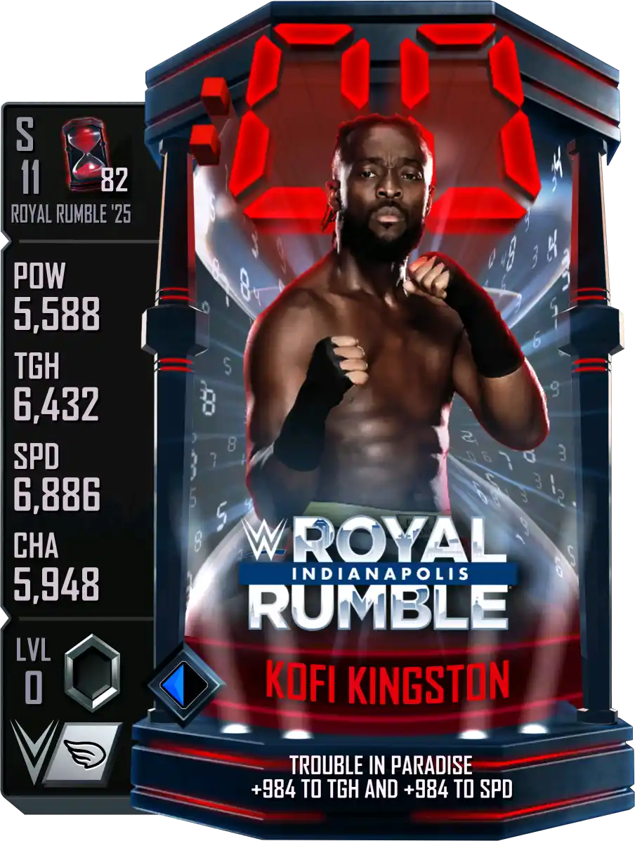 Royal Rumble '25, Kofi Kingston, Standard Card from WWE Supercard