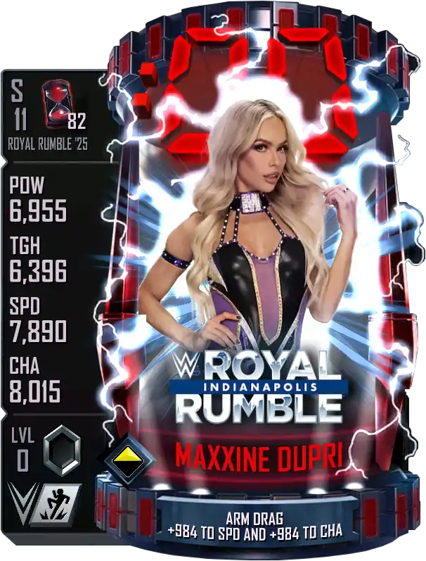 Royal Rumble '25, Maxxine Dupri, Fusion card from WWE Supercard