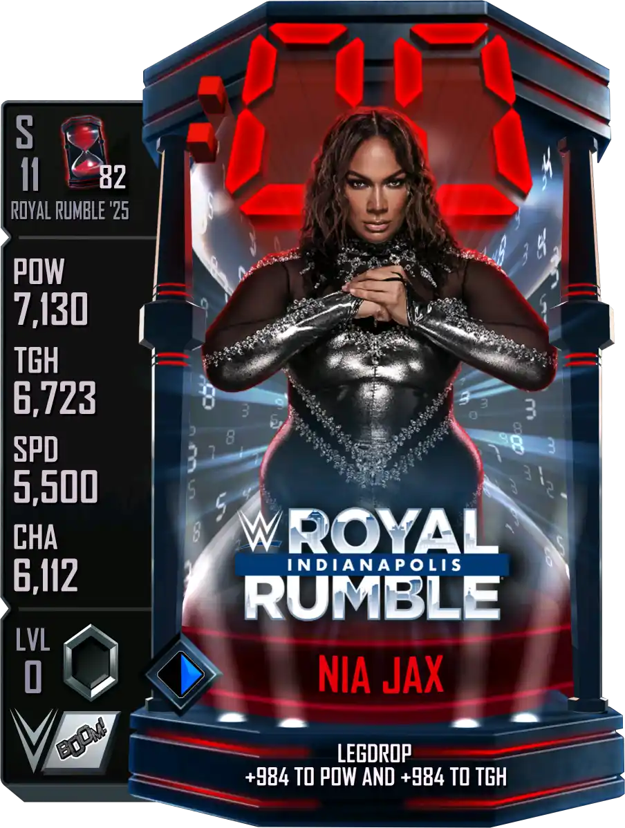 Royal Rumble '25, Nia Jax, Standard Card from WWE Supercard